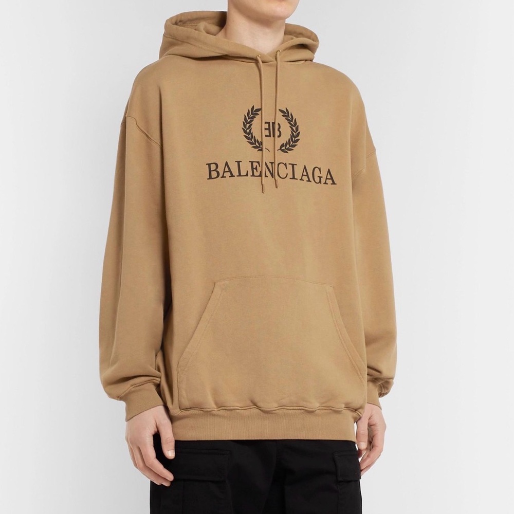 Balenciaga Oversized Tan Hoodie